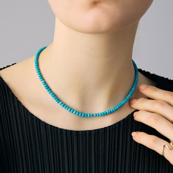 Sleeping Beauty Turquoise choker bracelet /スリーピングビューティ ターコイズ | Hariqua-パワーストーンジュエリー-